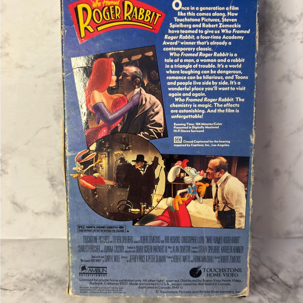 Roger Rabbit VHS movie - Picture 2 of 3